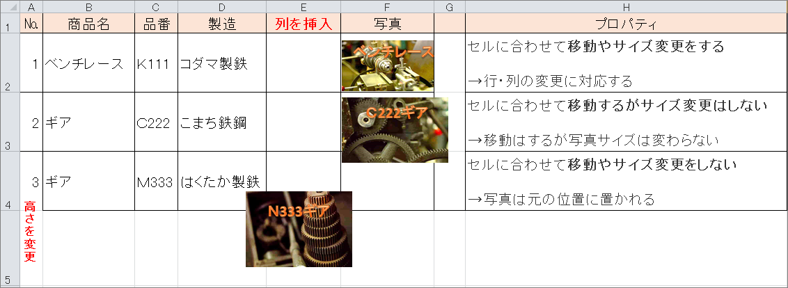 Excel エクセル セル内の画像を移動する オフィスソフト活用 業務効率化ｑ ａブログ